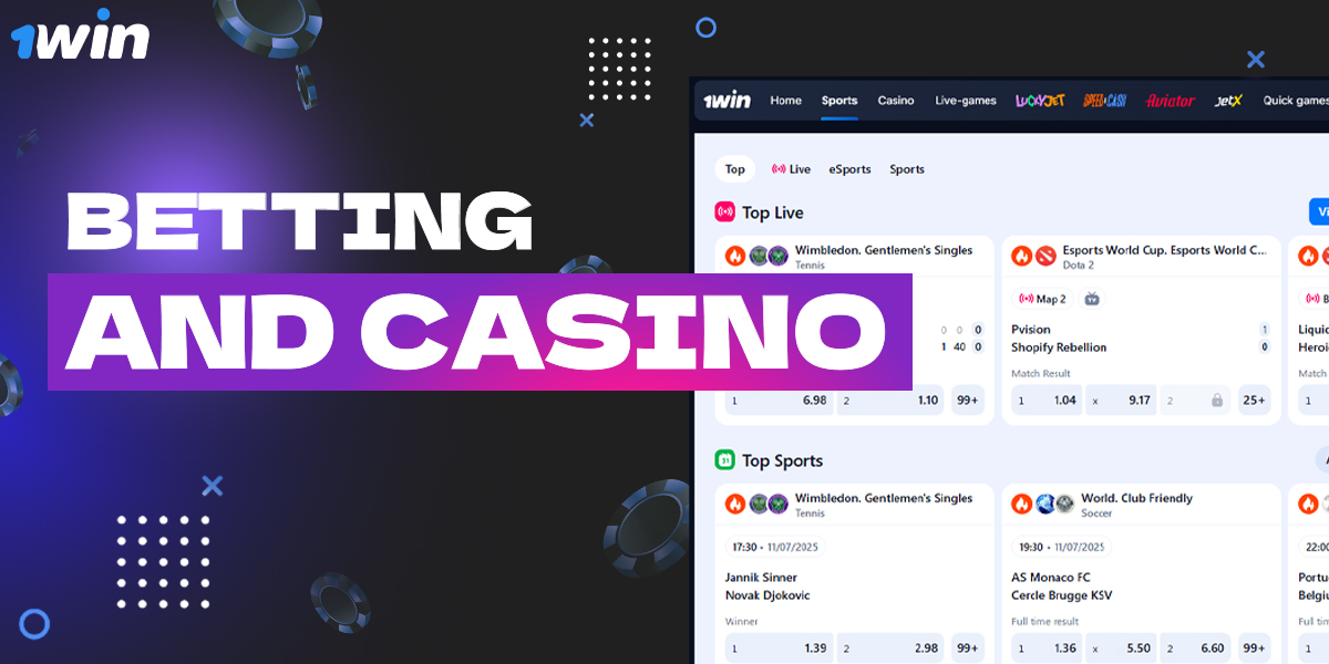 Online casino and bookmaker 1Win for Indian users
